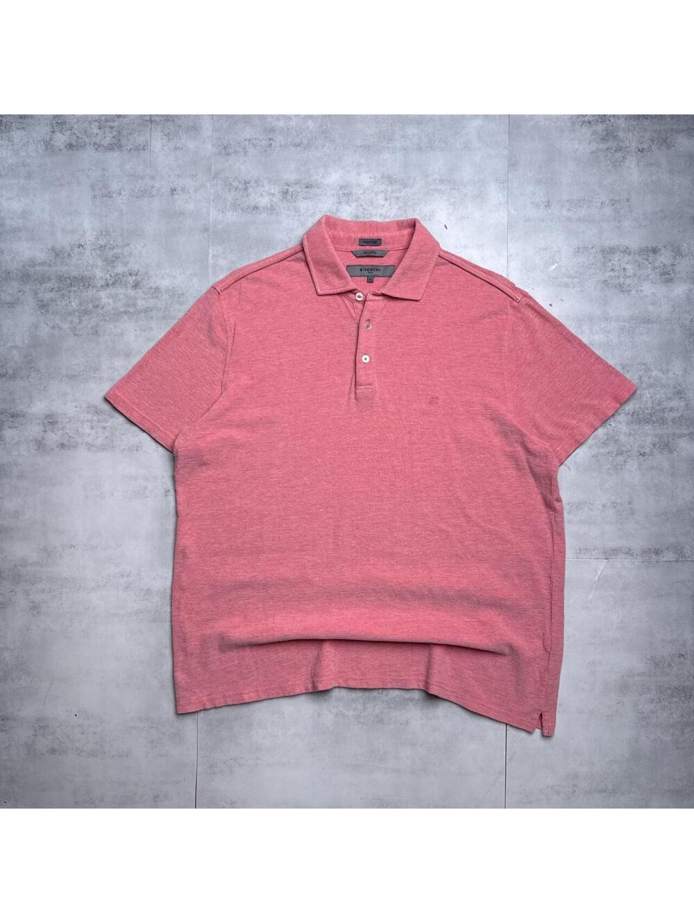 Y2K Givenchy Red Pink Polo Shirt